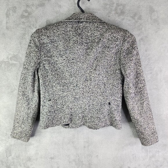 Womens Ann Taylor Petites Wool Blend Tweed Jacket Blazer Long Sleeve Size 6P - Picture 7 of 10